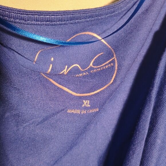 NWT Royal Blue Draped Cowl Neck Sleeveless Dress – Bodycon Style (Size XL) - Picture 3 of 4